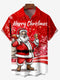Men's Christmas Funny Graphic Short Sleeve Hawaiian Shirt